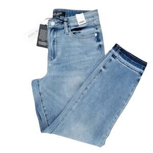 JUDY BLUE Therma Denim Boyfriend Fit High Waist Jeans Womens 3/26 Two Toned